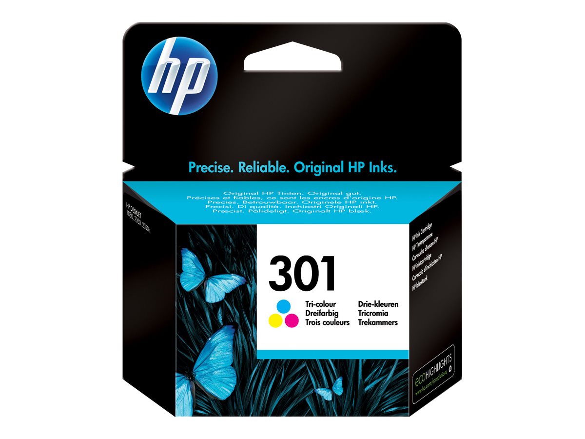 HP 301 - 3 ml - Farbe (Cyan, Magenta, Gelb) - original - Tintenpatrone - fr Deskjet 1000, 1010, 1050 J410, 1050A J410, 1051A J4