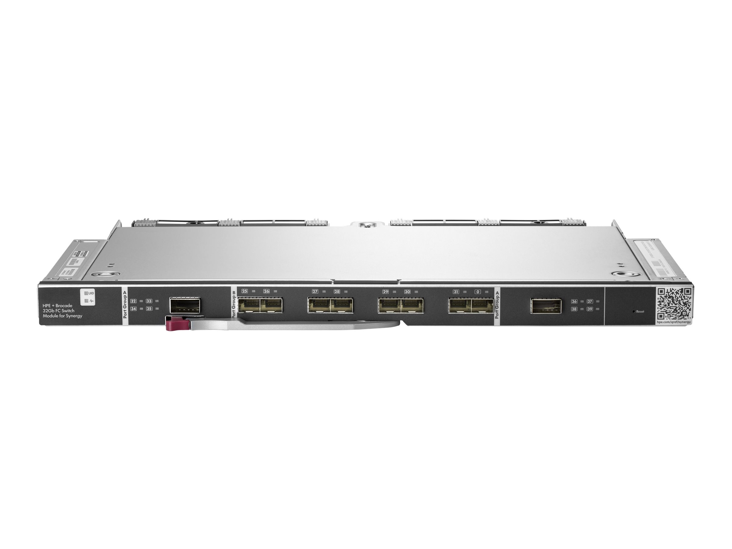 Brocade 32Gb/20 SAN Switch Module Power Pack+for HPE Synergy - Switch - managed - 16 x 32Gb Fibre Channel + 4 x 32Gb Fibre Chann