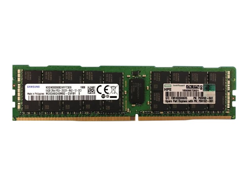 HPE SimpliVity - DDR4 - kit - 768 GB: 12 x 64 GB - LRDIMM 288-polig - 2933 MHz / PC4-23400