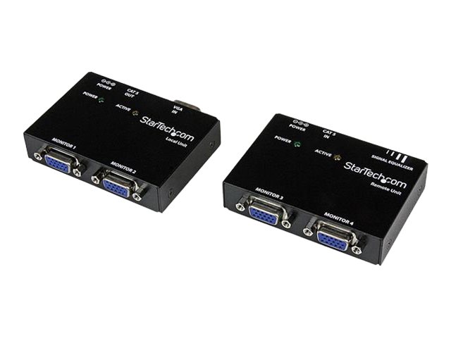 StarTech.com VGA Video extender über Cat5 bis zu 130m - VGA Signalsverstärker Cat 5 mit 1600x1200@80m - Verbindet bis zu 4 Monit
