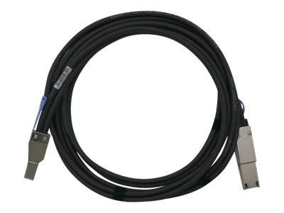 QNAP - Externes SAS-Kabel - SAS 6Gbit/s - 36 pin 4x Mini SAS HD (SFF-8644) (M) zu 4 x 26-polige Mini SAS (M) - 2 m - Schwarz