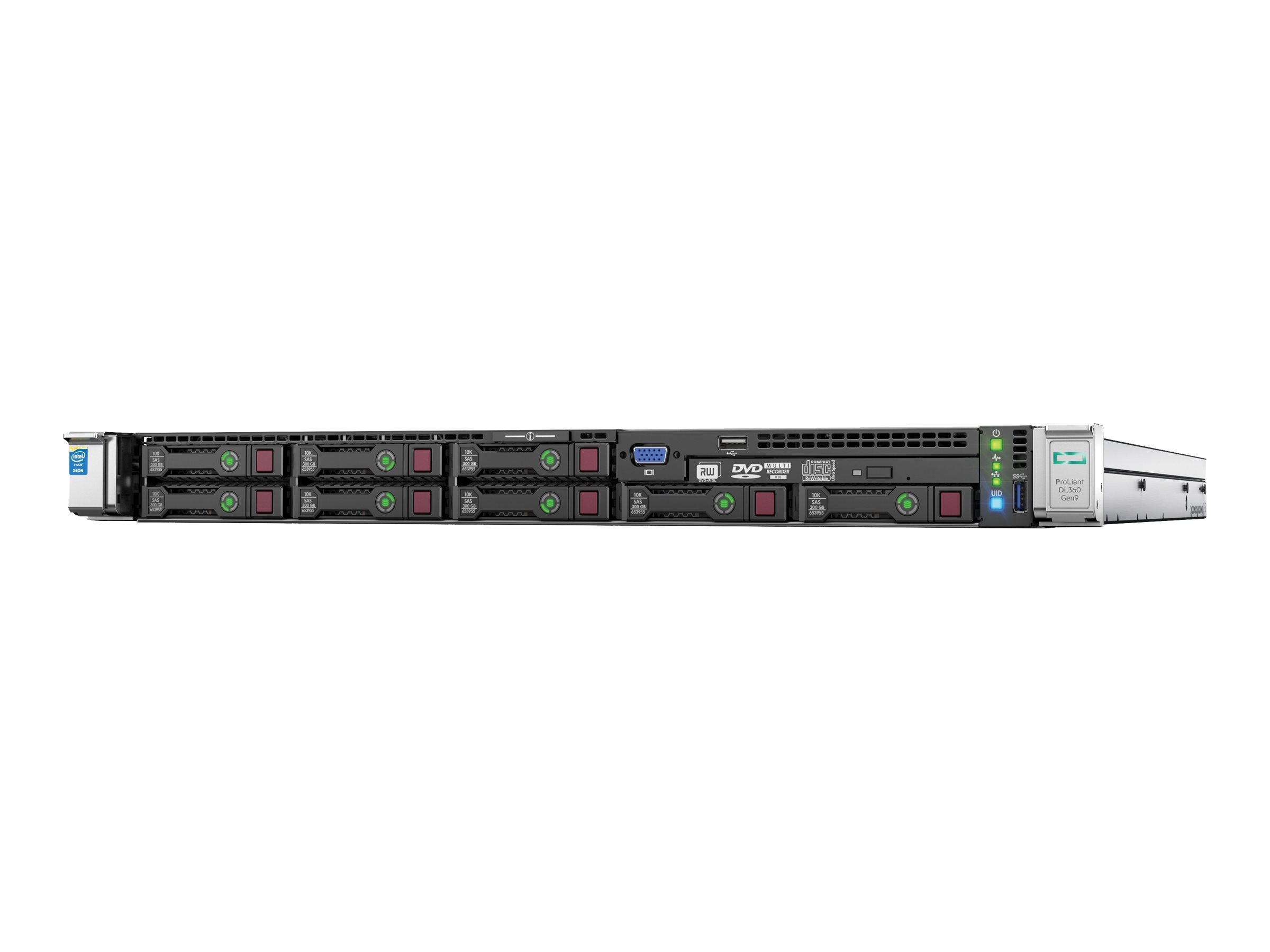 HPE ProLiant DL360 Gen9 - Server - Rack-Montage - 1U - zweiweg - 1 x Xeon E5-2620V4 / 2.1 GHz