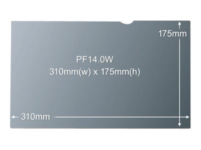 3M PF14.0W - Blickschutzfilter fr Notebook - 35.6 cm (14