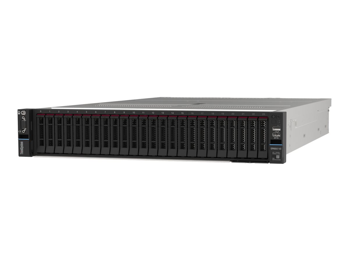 Lenovo ThinkSystem SR650 V3 7D76 - Server - Rack-Montage - 2U - zweiweg - 1 x Xeon Silver 4410Y / 2 GHz