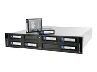Overland-Tandberg RDX QuikStation 8 - Disk-Bibliothek - RDX Kartusche x 8 - 10 Gigabit Ethernet - Rack - einbaufhig