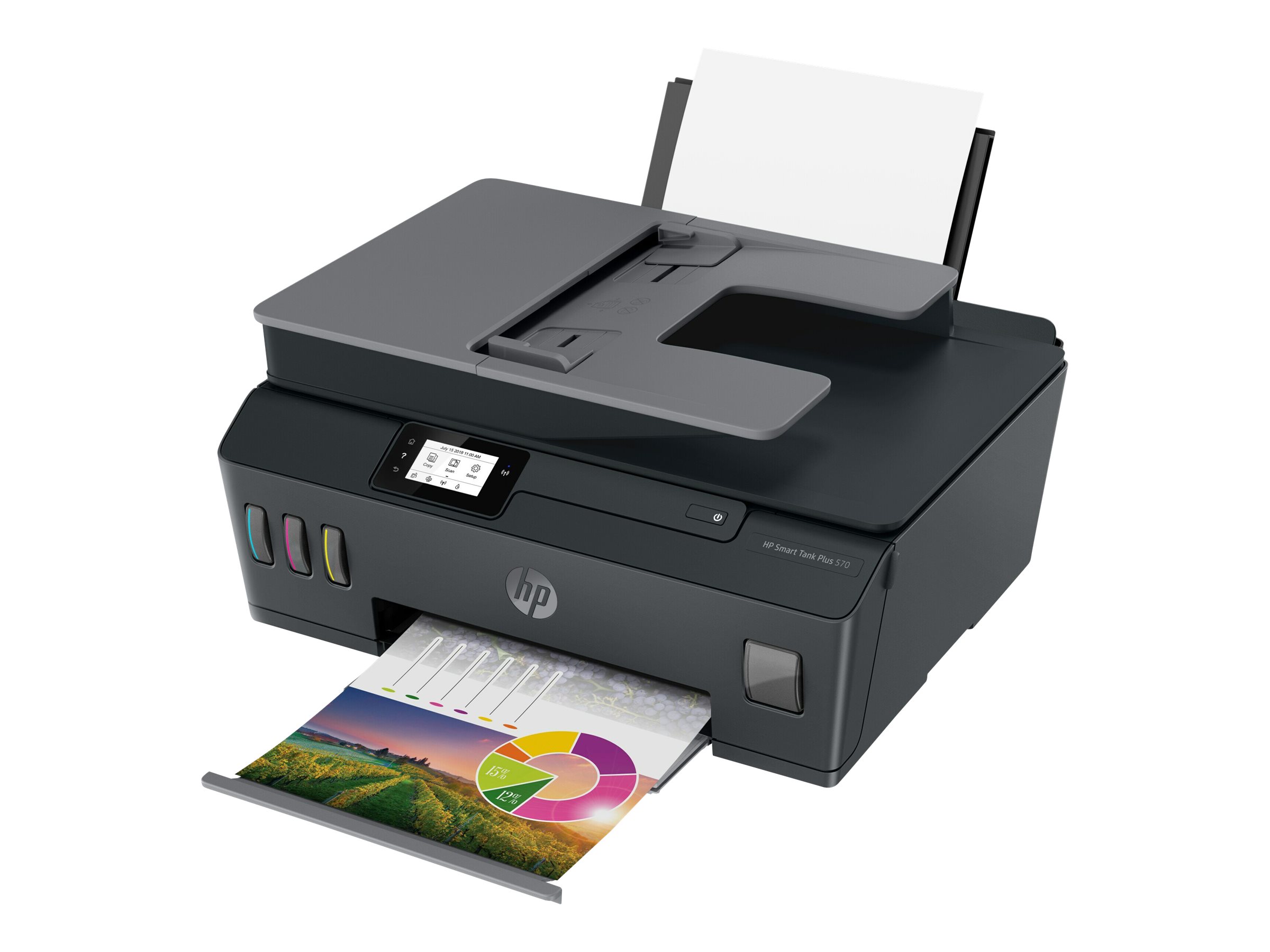 HP Smart Tank Plus 570 Wireless All-in-One - Multifunktionsdrucker - Farbe - Tintenstrahl - nachfüllbar - Legal (216 x 356 mm) (