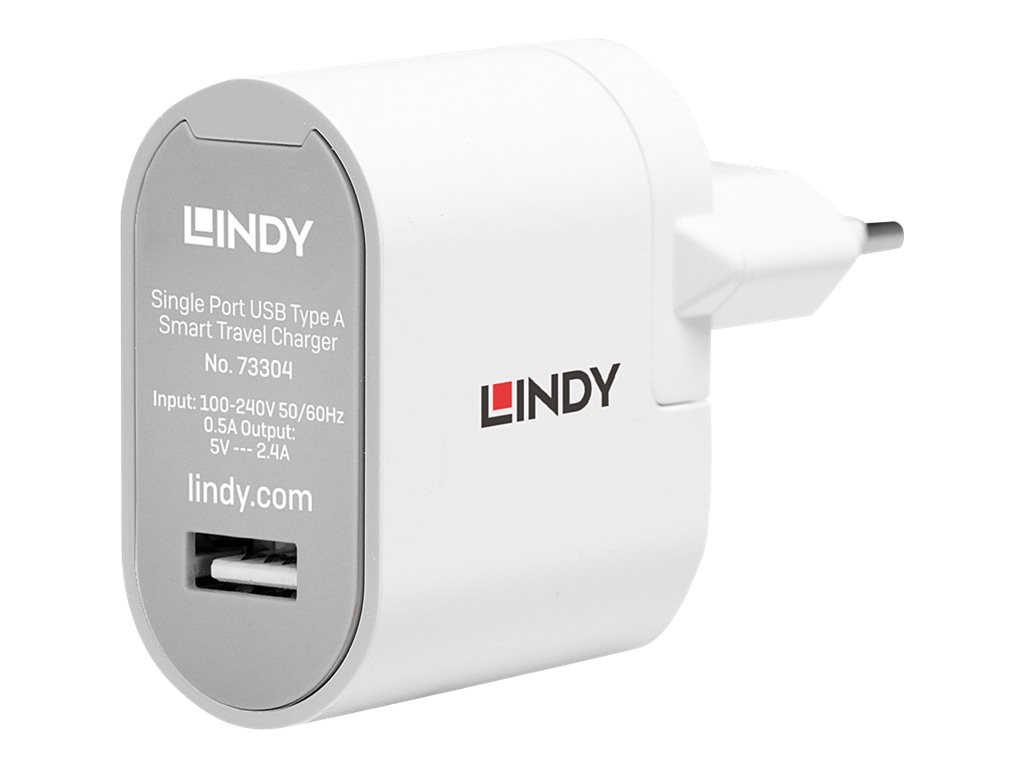 Lindy - Netzteil - 12 Watt - 2.4 A (USB) - weiss