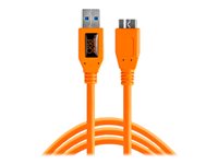 Tether Tools TetherPro - USB-Kabel - USB Typ A (M) zu Micro-USB Typ B (M) - USB 3.0 - 4.6 m - leuchtend orange