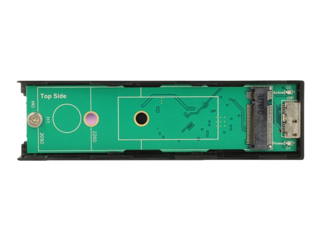 DeLOCK External Enclosure M.2 42/60/80 mm > SuperSpeed USB 10 Gbps Type Micro-B - Speichergehuse - M.2 Card - USB 3.1 (Gen 2) -