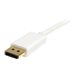 StarTech.com 1m Mini DisplayPort 1.2 auf DisplayPort Adapterkabel - mDP zu DP 4k x 2k Kabel - St/St - Weiss - DisplayPort-Kabel 