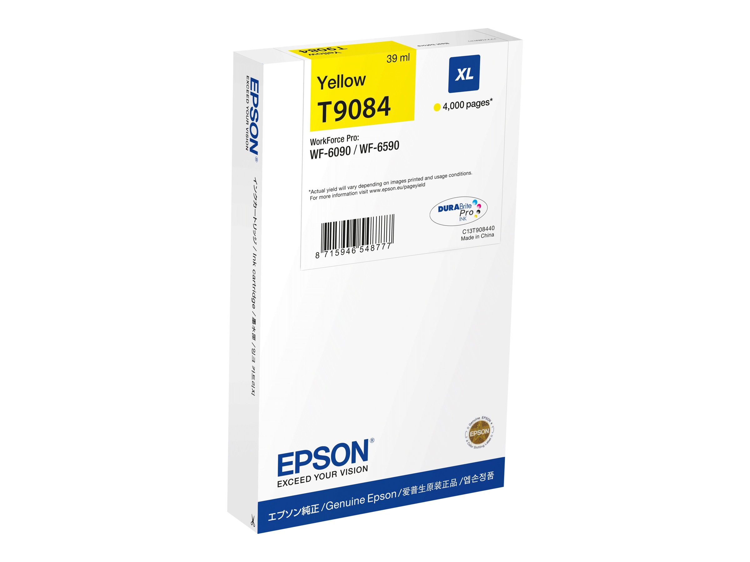 Epson T9084 - 39 ml - Grsse XL - Gelb - Original - Tintenpatrone