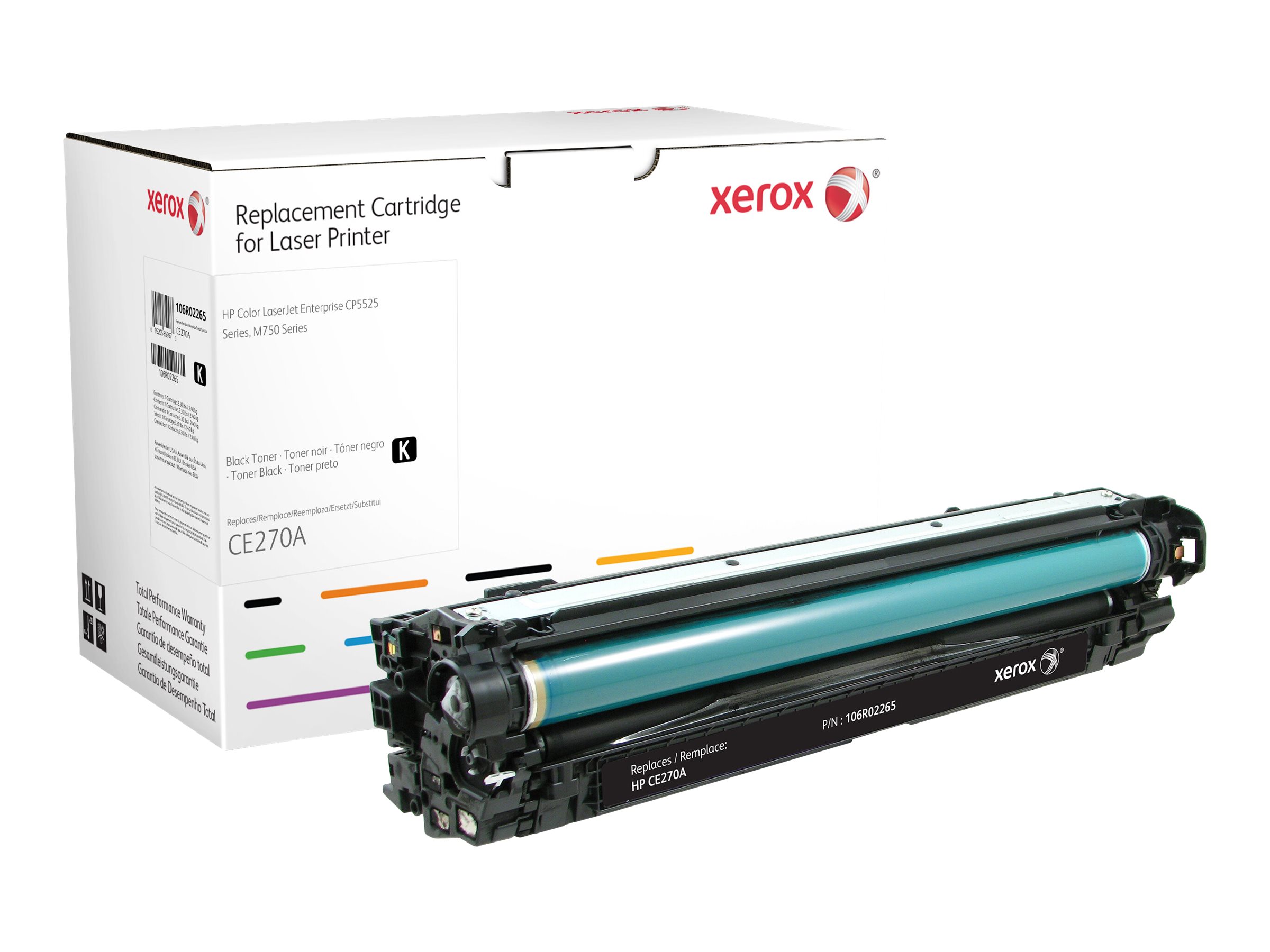Xerox - Schwarz - kompatibel - Tonerpatrone (Alternative zu: HP CE270A) - für HP Color LaserJet Enterprise CP5525dn, CP5525n, CP