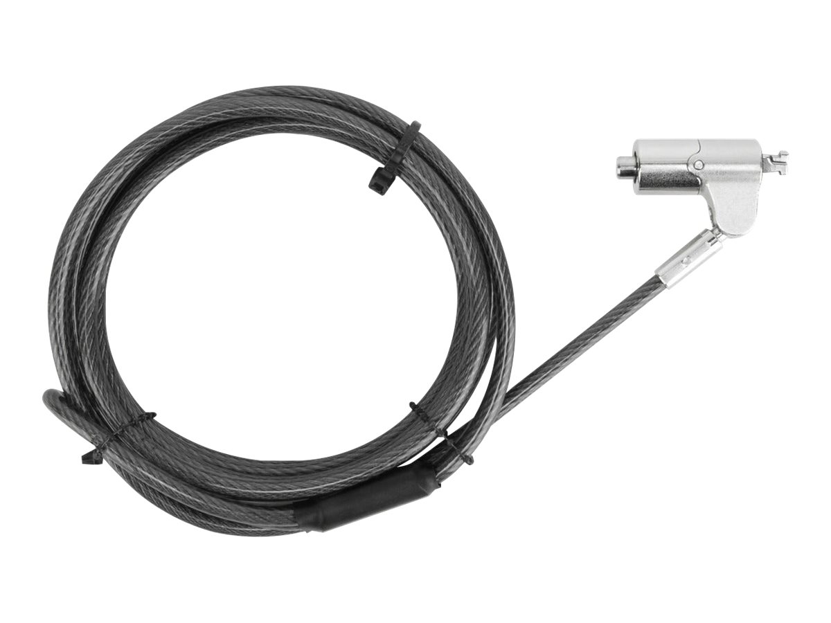 Targus Defcon Compact Keyed Cable Lock - Sicherheitskabelschloss - Schwarz - 1.98 m