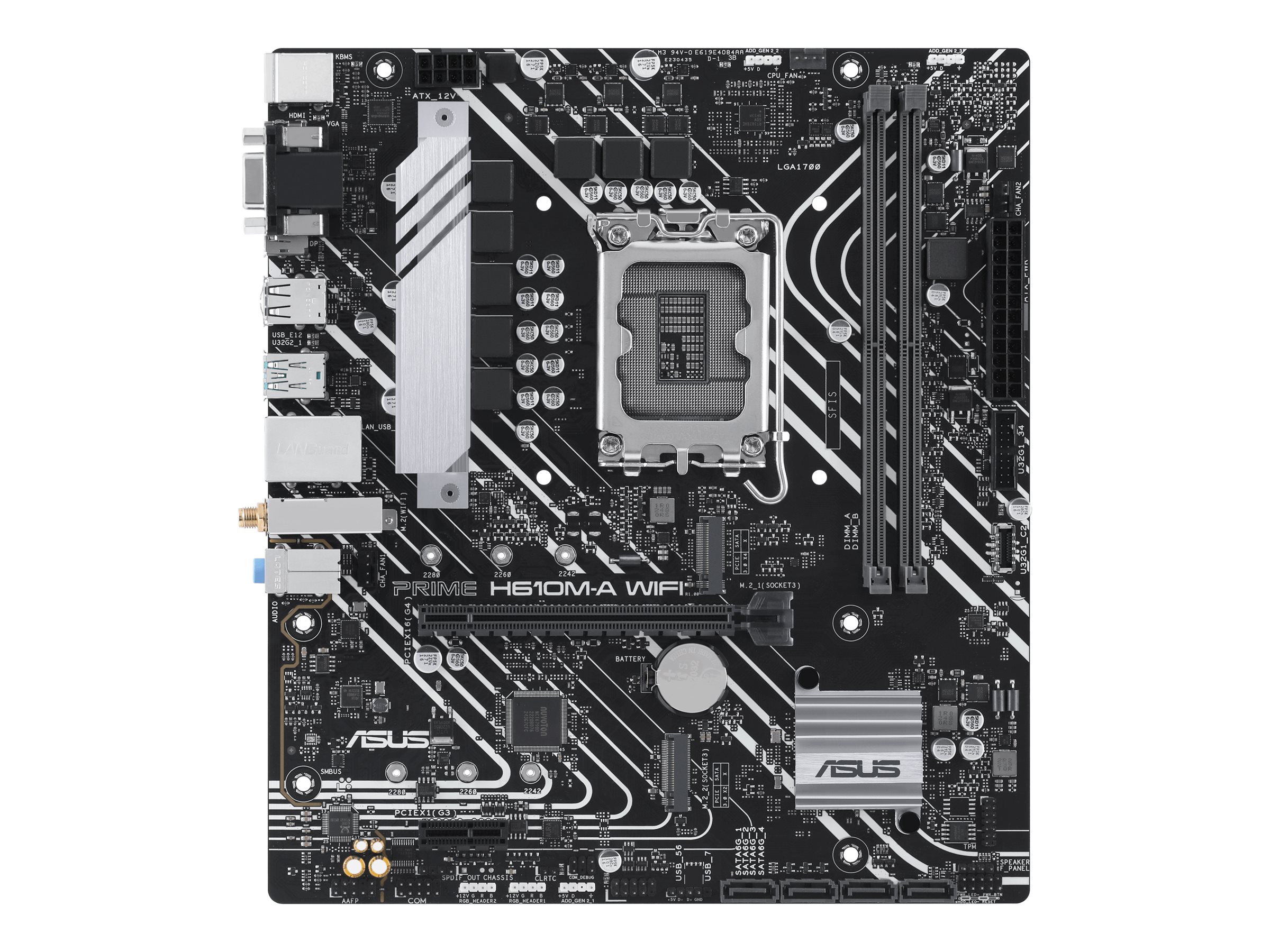 ASUS PRIME H610M-A WIFI - Motherboard - micro ATX - LGA1700-Sockel - H610 Chipsatz - USB 3.2 Gen 1, USB 3.2 Gen 2