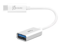 j5create JUCX05 - USB-Adapter - USB Typ A (W) zu 24 pin USB-C (M) - USB 3.1 Gen 2 - 10 cm - umkehrbarer C-Stecker