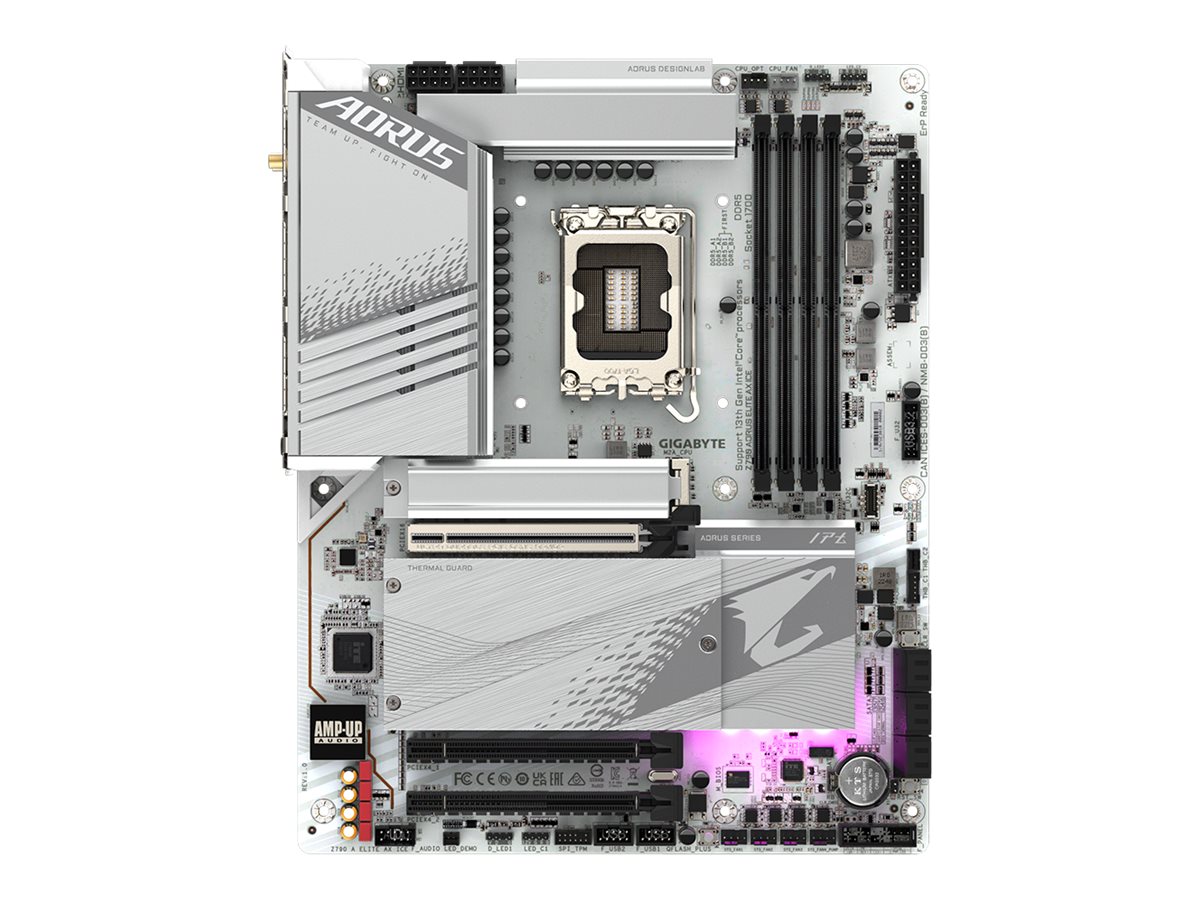 AORUS Z790 ELITE AX ICE - Motherboard - ATX - LGA1700-Sockel - Z790 Chipsatz - USB 3.2 Gen 1, USB 3.2 Gen 2, USB-C 3.2 Gen2, USB
