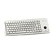 CHERRY Compact-Keyboard G84-4400 - Tastatur - USB - Englisch - Hellgrau