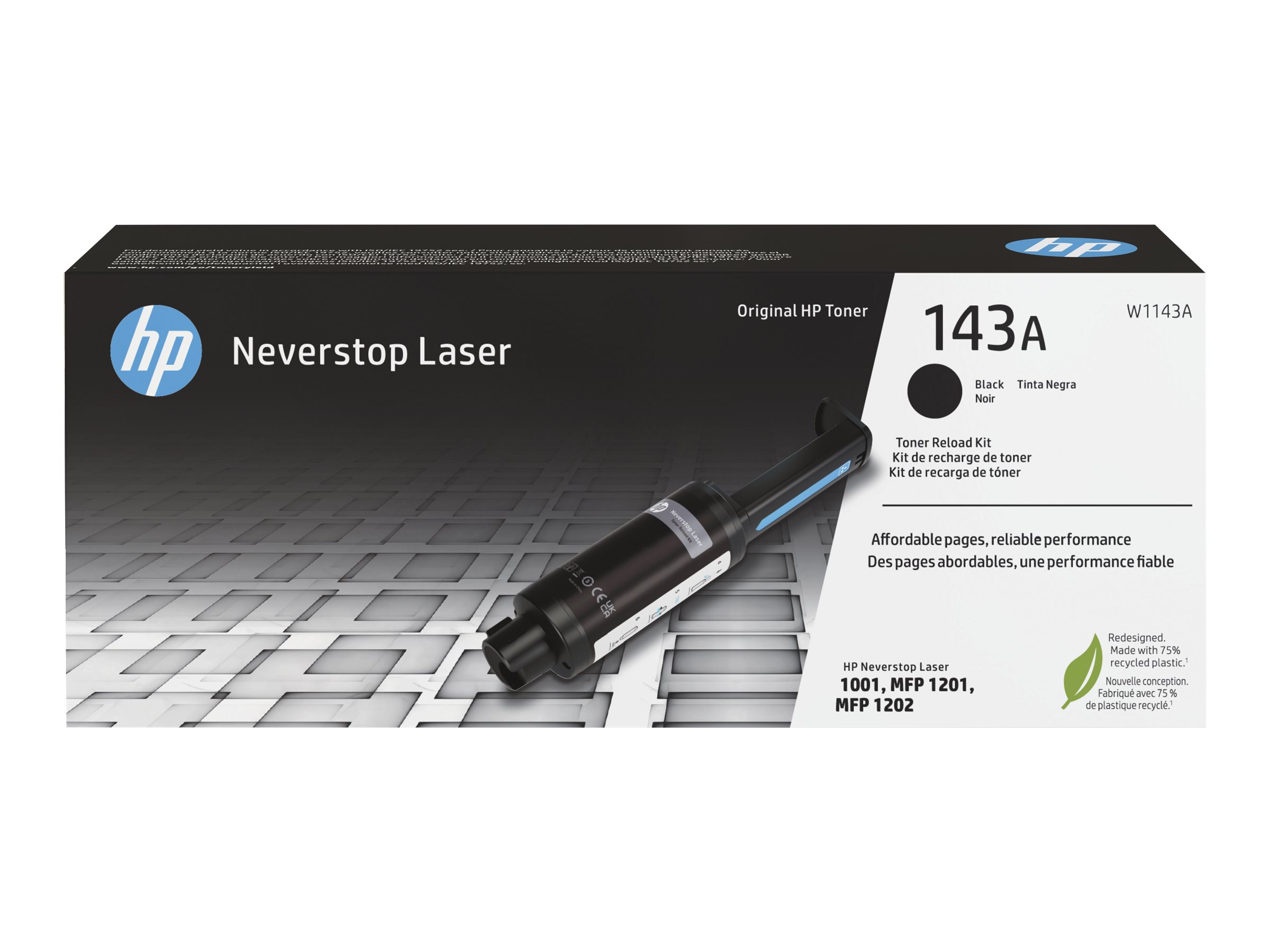 HP 143A Reload Kit - Schwarz - Tonernachfllung - fr Neverstop 1001, 1202; Neverstop Laser 1000, MFP 1200, MFP 1201, MFP 1202
