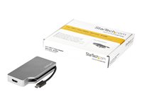 StarTech.com USB C Multiport Video Adapter with HDMI, VGA, Mini DisplayPort or DVI, USB Type C Monitor Adapter to HDMI 2.0 or mD