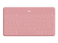Logitech Keys-To-Go - Tastatur - Bluetooth - QWERTY - Spanisch - Blush Pink