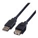 Roline - USB-Verlngerungskabel - USB (M) zu USB (W) - USB 2.0 - 1.8 m - Schwarz