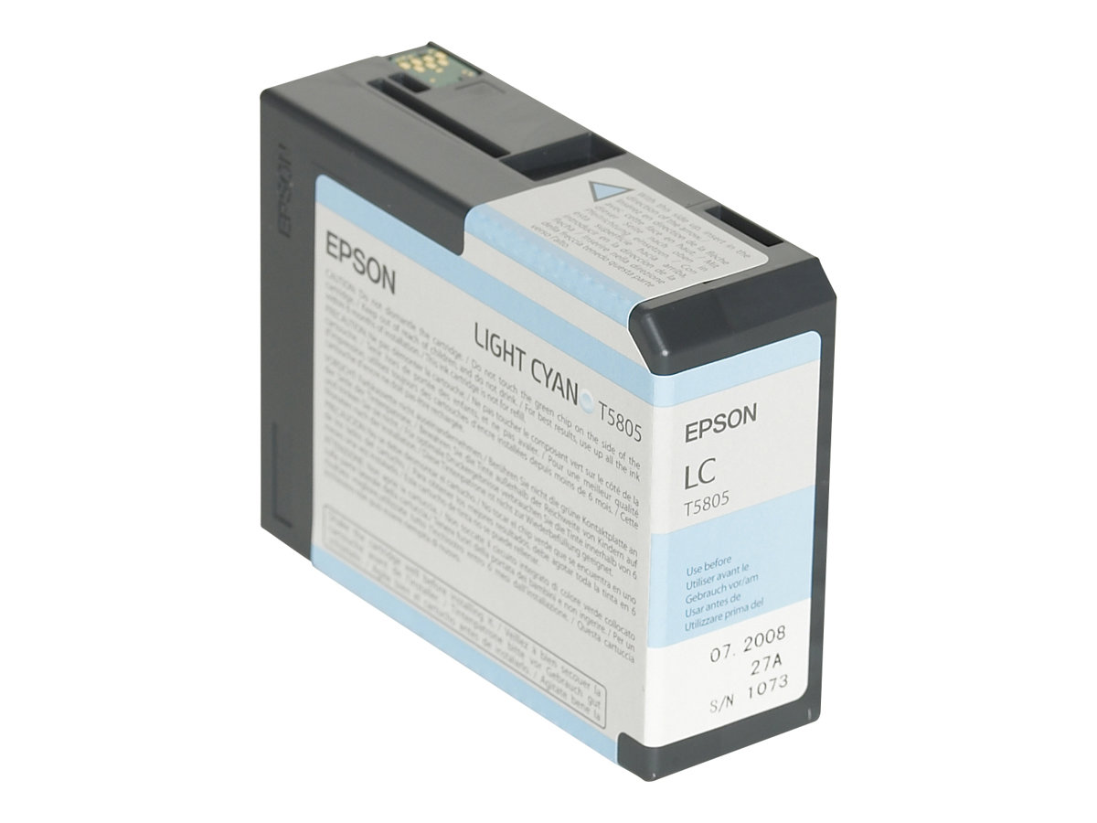 Epson T5805 - 80 ml - hell Cyan - Original - Tintenpatrone - fr Stylus Pro 3800, Pro 3880