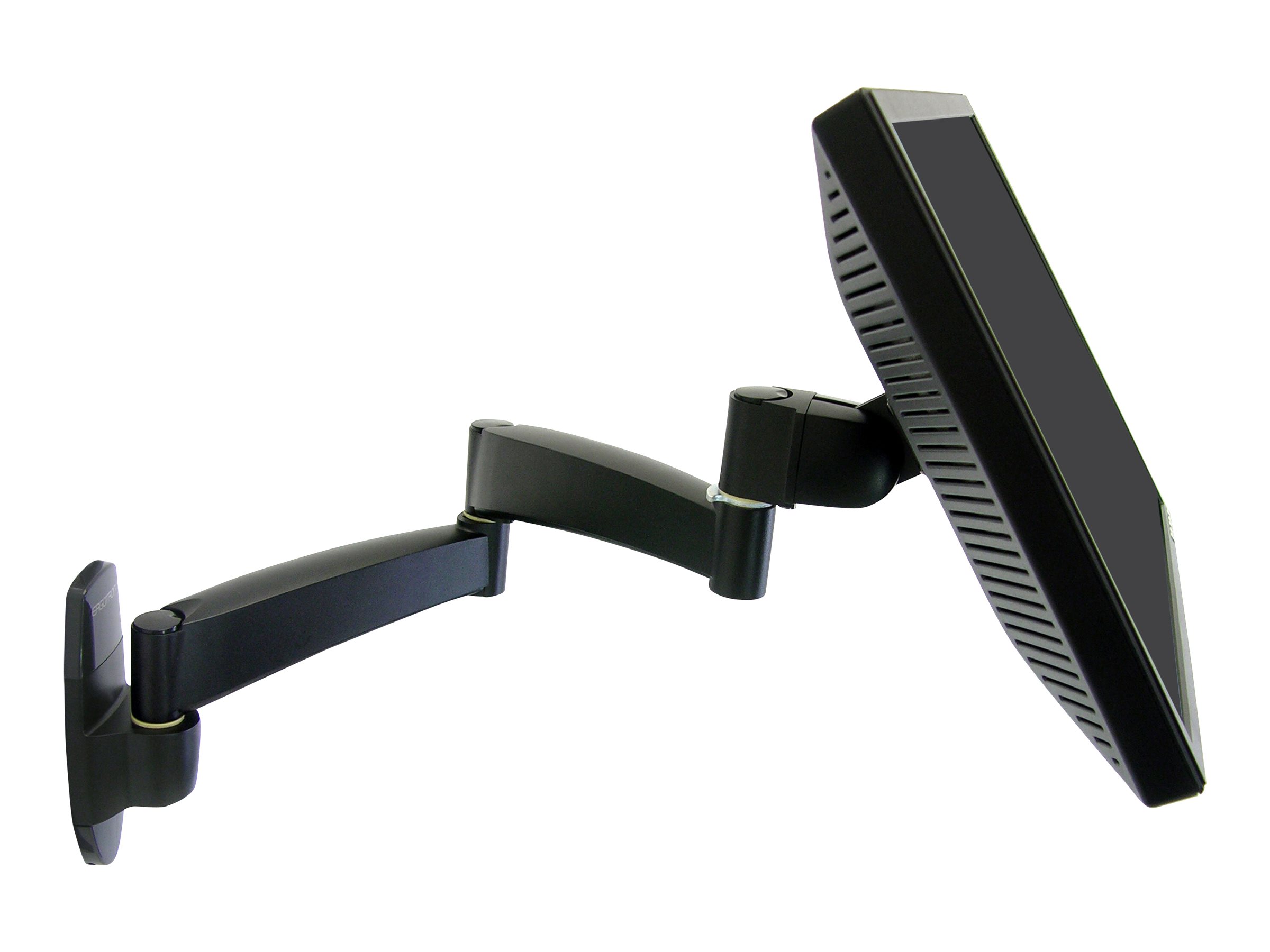 Ergotron 200 Series - Befestigungskit (Wandarm) - fr Monitor - Stahl - Schwarz - Bildschirmgrsse: bis zu 81,3 cm (bis zu 32 Zo