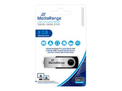 MediaRange USB Flexi-Drive - USB-Flash-Laufwerk - 8 GB - USB 2.0