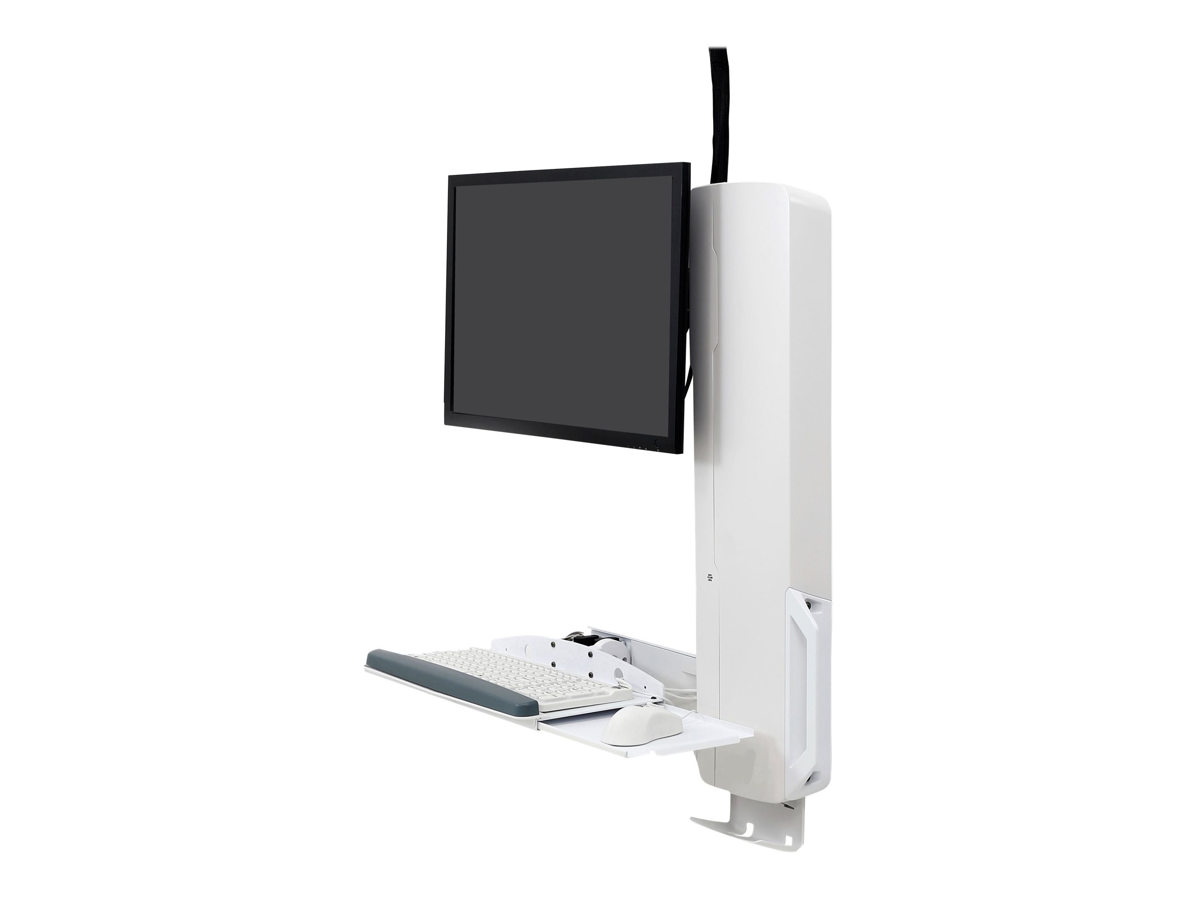 Ergotron - Befestigungskit (vertikaler Hub) - fr LCD-Display / PC-Ausrstung - Steh-Sitz-Sysetm - weiss - Bildschirmgrsse: bis