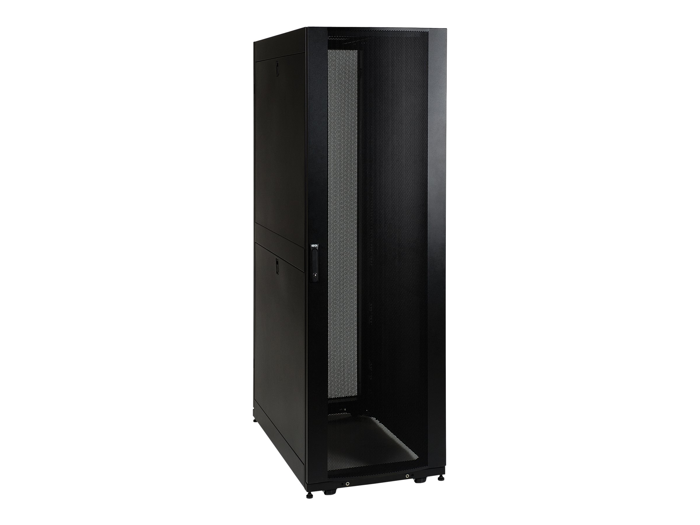 Tripp Lite 48U Rack Enclosure Server Cabinet Doors & Sides 3000lb Capacity - Schrank Netzwerkschrank - Schwarz - 48U - 48.3 cm (