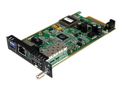 StarTech.com Gigabit Ethernet LWL / Glasfaser Medienkonverter Kartenmodul mit SFP - 1000 Mbit Multimode Gigabit Ethernet Medienk