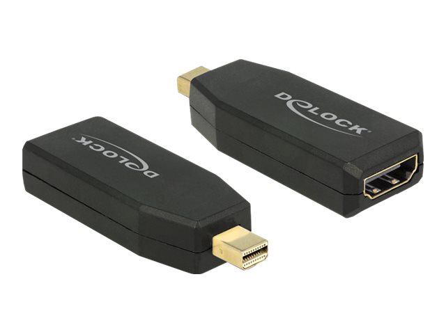 Delock - Videoadapter - Mini DisplayPort mnnlich zu HDMI weiblich - Schwarz - 4K Untersttzung