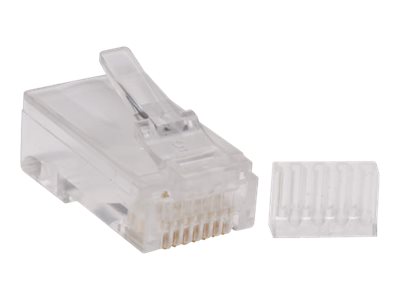 Tripp Lite Cat6 Gigabit RJ45 Modular Connector Plug w/ Load Bar 100 Pack - Netzwerkanschluss - RJ-45 (M) - CAT 6 (Packung mit 10
