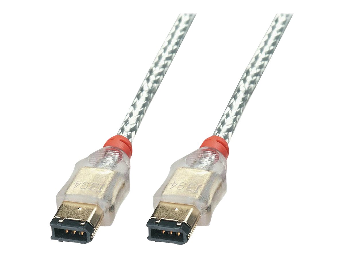 Lindy Premium - IEEE 1394-Kabel - FireWire, 6-polig (M) zu FireWire, 6-polig (M) - 20 m - geformt - durchsichtig