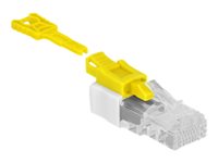 DeLOCK RJ45 Port Blocker - LAN-Portblocker - Weiss/Gelb (Packung mit 5)