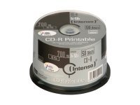 Intenso - 50 x CD-R - 700 MB (80 Min) 52x - mit Tintenstrahldrucker bedruckbare Oberflche - Spindel