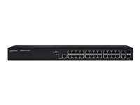 LANCOM GS-2326P+ - Switch - managed - 24 x 10/100/1000 (PoE+) + 2 x Kombi-Gigabit-SFP - an Rack montierbar - PoE+ (185 W)