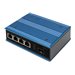 DIGITUS - Switch - industriell - unmanaged - 4 x 10/100 (PoE+) + 1 x Fast Ethernet SFP (uplink) - an DIN-Schiene montierbar