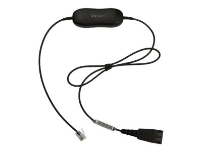Jabra GN1221 Sound Limiter - Headset-Kabel - RJ-9 mnnlich zu Quick Disconnect - 80 cm