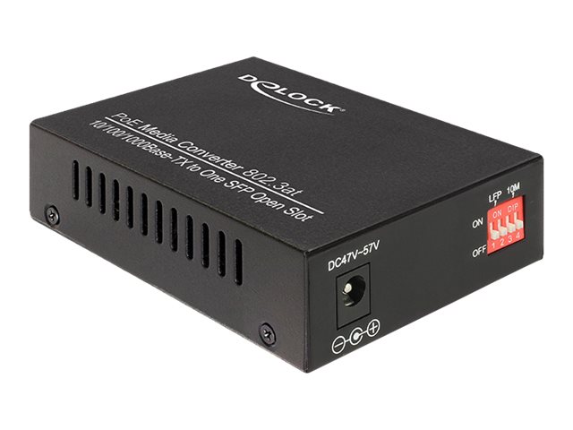 Delock Gigabit Ethernet Media Converter - Medienkonverter - 1GbE - 10Base-T, 100Base-TX, 1000Base-T, 1000Base-X - SFP (mini-GBIC