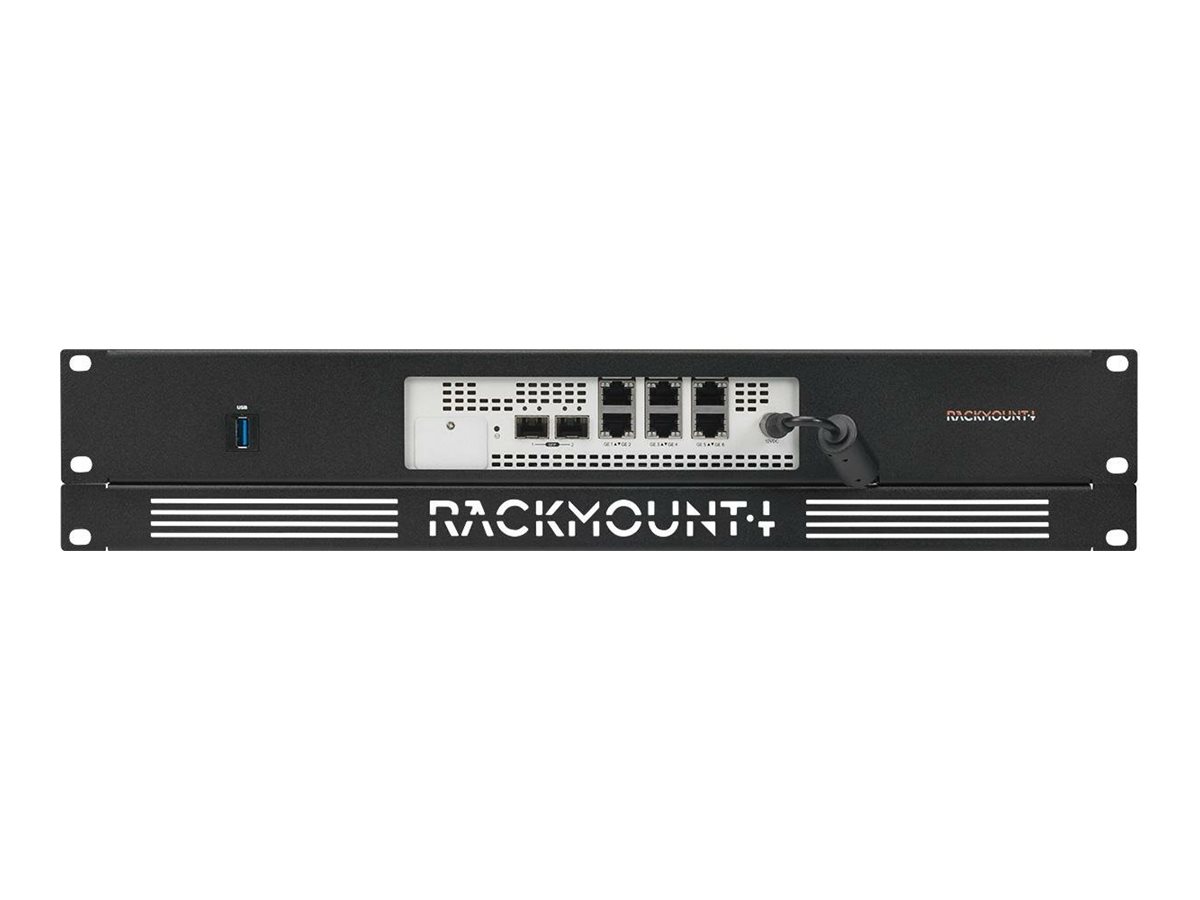 Rackmount.IT RM-DE-T1 - Montagesatz fr Netzwerkgerte - Rack montierbar - Tiefschwarz (RAL 9005) - 2U - 48.3 cm (19