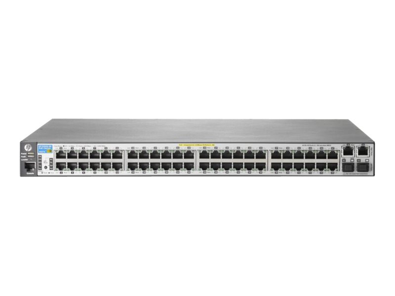 HPE Aruba 2620-48-PoE+ - Switch - L4 - managed - 48 x 10/100 (PoE) + 2 x 10/100/1000 + 2 x SFP - Desktop, an Rack montierbar