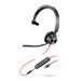 Poly Blackwire 3315 - Blackwire 3300 series - Headset - On-Ear - kabelgebunden - 3,5 mm Stecker, USB-C
