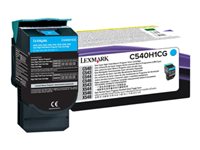 Lexmark - Hohe Ergiebigkeit - Cyan - Original - Tonerpatrone LCCP, LRP - fr Lexmark C540, C543, C544, C546, X543, X544, X546, X