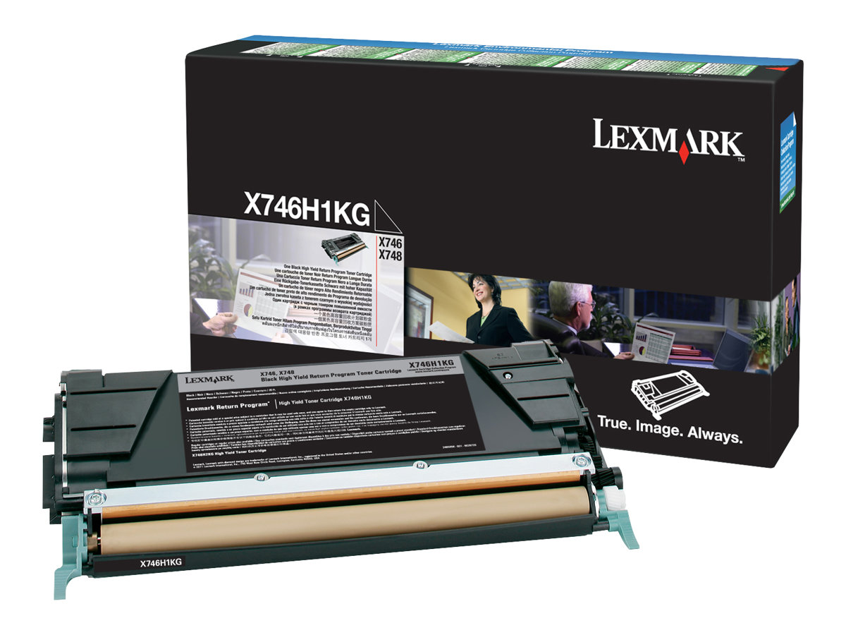 Lexmark - Hohe Ergiebigkeit - Schwarz - Original - Tonerpatrone LCCP, LRP - fr Lexmark X746de, X748de, X748de LDS, X748de Stato