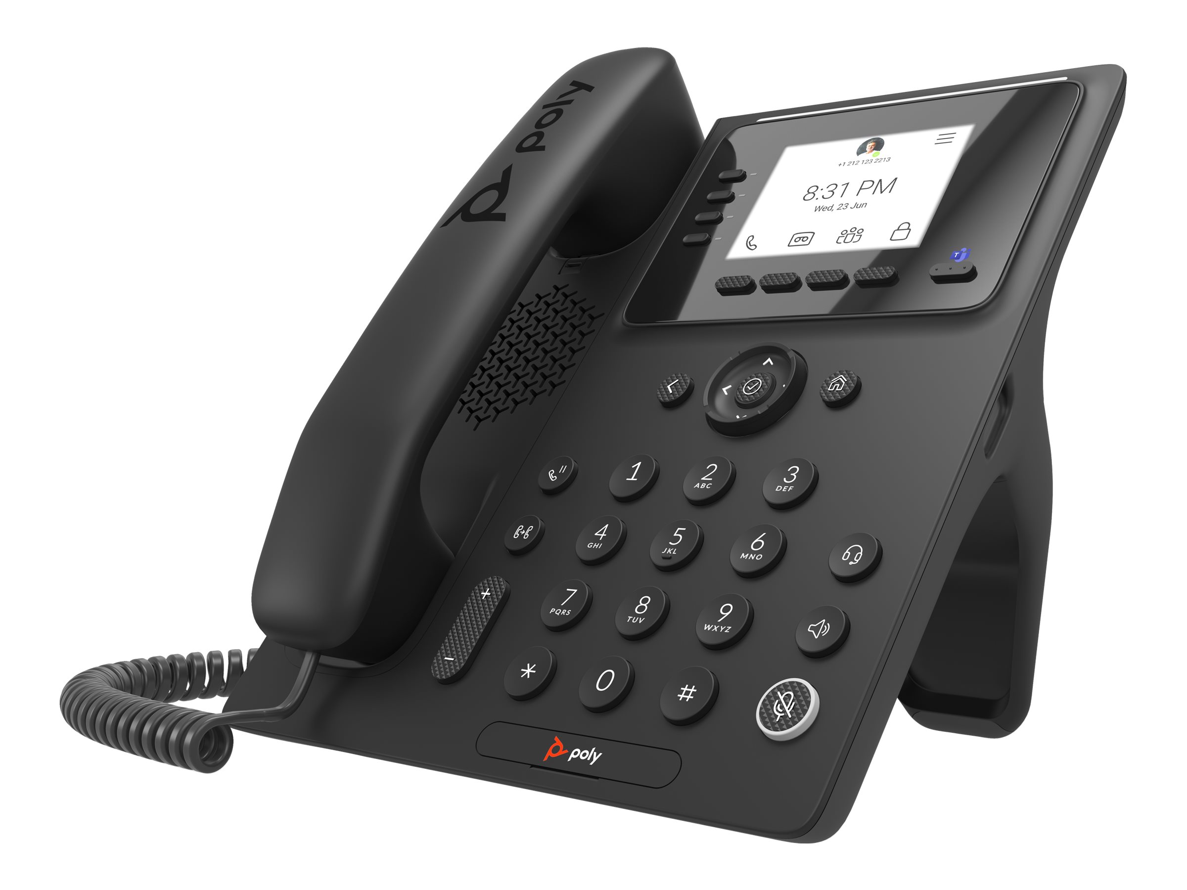 Poly CCX 350 for Microsoft Teams - VoIP-Telefon - Schwarz