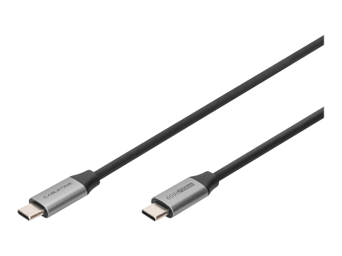 DIGITUS - USB-Anschluss - 24 pin USB-C (M) zu 24 pin USB-C (M) - 20 V - 3 A - 1 m