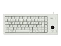 CHERRY Compact-Keyboard G84-4400 - Tastatur - USB - Englisch - Hellgrau