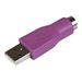 StarTech.com PS/2 Tastatur auf USB Adapter - PS-2 / USB Konverter - Buchse / Stecker - Tastaturadapter - PS/2 (W) zu USB (M)