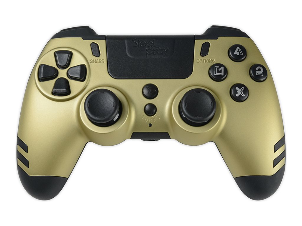 Steelplay Slim Pack - Game Pad - kabellos - 2.4 GHz - Gold - fr PC, Sony PlayStation 3, Sony PlayStation 4